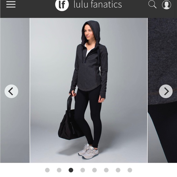 Lululemon Post Sweat Pullover Hoodie size 6 can fit 8 EUC - Picture 3 of 7